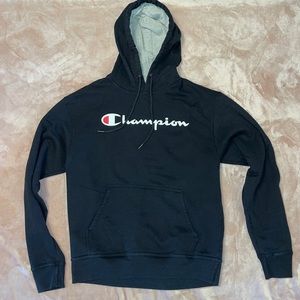 medium black champion hoodie